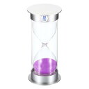 PATIKIL 60ミニッツサンドタイマー サンディクロック プラスチックカバー付き カウントダウン砂時計 ゲーム キッチン パーティー記念品 DIY装飾用 パープルサンズ