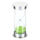 PATIKIL 60ミニッツサンドタイマー サンディクロック プラスチックカバー付き カウントダウン砂時計 ゲーム キッチン パーティー記念品 DIY装飾用 グリーンサンズ