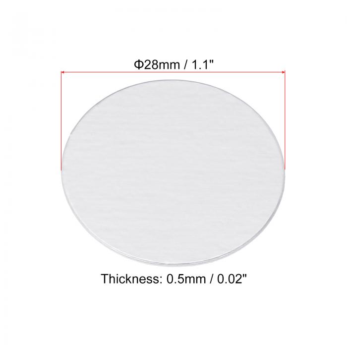 PATIKIL 28mm アルミホイルキャップライナー 100個 改ざん防止 誘導ヒートシーラー シーリングライナー PET ジャー蓋用