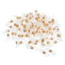 PATIKIL メガネチェーンコネクタ 100個 調整可能 滑り止め シリコーンゴム ストラップホルダー チェーンエンドループ レディース メンズ サングラス用...