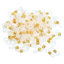 PATIKIL メガネチェーンコネクタ 100個 調整可能 滑り止め シリコーンゴム ストラップホルダー チェーンエンドループ レディース メンズ メガネ サン...