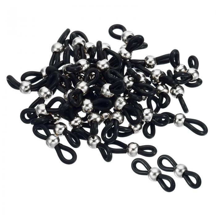 PATIKIL メガネチェーンコネクタ 50個 調整可能 滑り止め シリコーン ストラップホルダー チェーンエンドループ レディース メンズ メガネ サングラス...