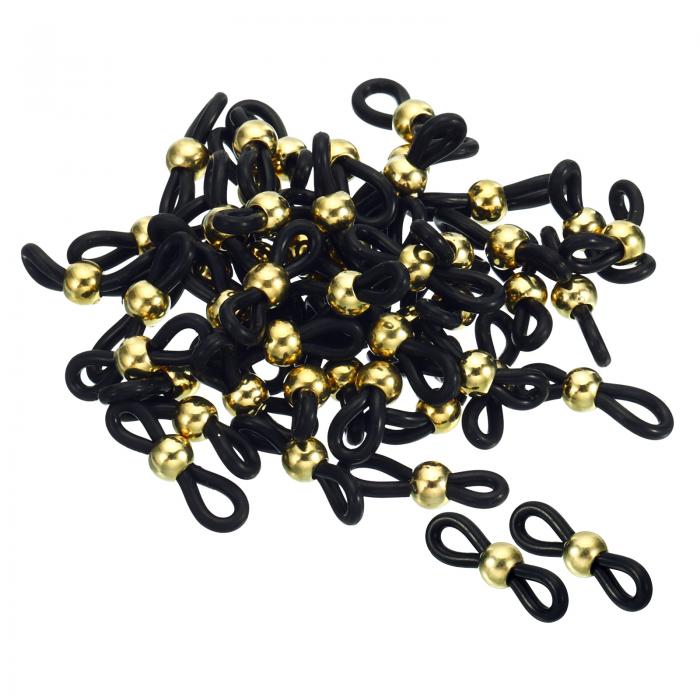 PATIKIL メガネチェーンコネクタ 50個 調整可能 滑り止め シリコーン ストラップホルダー チェーンエンドループ レディース メンズ メガネ サングラス...