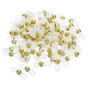 PATIKIL メガネチェーンコネクタ 100個 調整可能 滑り止め シリコーン ストラップホルダー チェーンエンドループ レディース メンズ メガネ サングラ...