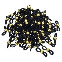 PATIKIL メガネチェーンコネクタ 100個 調整可能 滑り止め シリコーン ストラップホルダー チェーンエンドループ レディース メンズ メガネ サングラ...