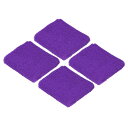 PATIKIL スポーツリストバンド 8x8cm 4本 綿テリークロス 吸収性の汗止めバンド テニス 野球 エクササイズ アスレチックランニング用 パープルレッド(4)