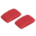 PATIKIL スポーツリストバンド 8x5cm 2本 綿テリークロス 吸収性の汗止めバンド テニス 野球 エクササイズ アスレチックランニング用 レッド(4)