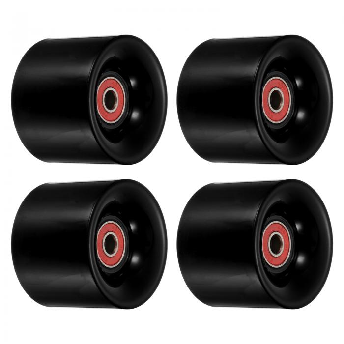 PATIKIL 60 mm ロングボードホイール ベアリング付き AB EC-9 4個 ストリートホイール スケートボード用 クルーザーホイール交換 トラックワ...