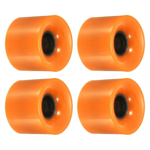 PATIKIL 60 mm ロングボードホイール 4個 スケートボードホイール ストリートホイール スケートボード用 クルーザーホイール交換用 78A オレンジ PATIKIL 60 mm ロングボードホイール 4個 スケートボードホイール ストリートホイール スケートボード用 クルーザーホイール交換用 78A オレンジ