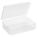PATIKIL 収納ケース 95x65x25 mm 12個 クリア貯蔵容器 ヒンジ付きのふた プラスチック 長方形ボックス ビーズ アート 工芸用(3)
