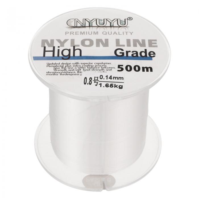 PATIKIL 1640FT/547ヤード3lbナイロン釣りライン ナイロンフルオロカーボンコート製 クリア 0.8# コードチャーム装飾壁バルーンランタン 耐...