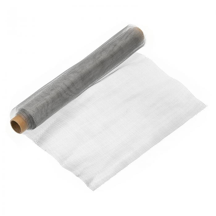 PATIKIL 幅30cm x 長さ1m 304ステンレス鋼 ワイヤメッシュスクリーン 20メッシュ 編組通気口フィルタ ..