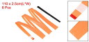 PATIKIL 110cm テニスラケットグリップテープ ダンピングリッジ付き 6本 オーバーグリップ 穴あき 吸収性 伸縮性 滑り止め バドミントン 釣り竿用 オレンジ 2