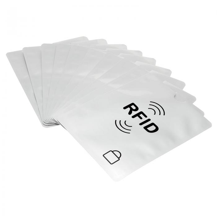 PATIKIL RFID ブロッキングパスポートスリーブ パターン付き 10個 盗難防止 IDプロテクター NFC ウォレット トラベル用 ホワイト