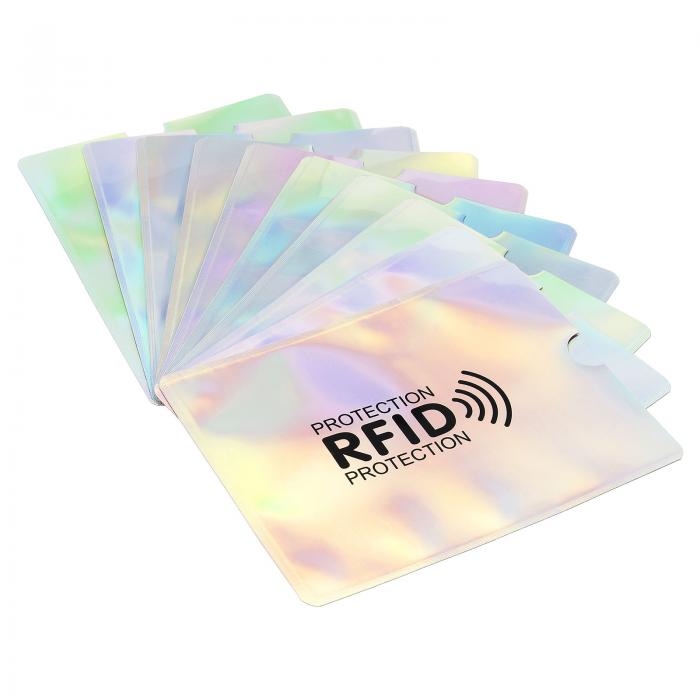 PATIKIL RFID ブロッキングパスポートスリーブ パターン付き 10個 盗難防止 IDプロテクター NFC ウォレット トラベル用