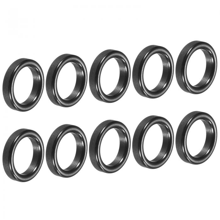 PATIKIL 6.8mm セラミックガイドリング 10個 釣り竿修理キット 淡水塩水釣り用 ブラック