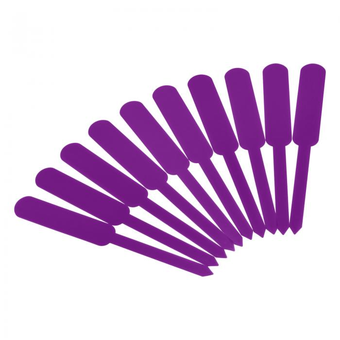 PATIKIL 植物ラベル 100個 PP 長方形マーカータグ 屋外 屋内 ガーデン用 パープル