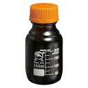 PATIKIL 250mL メディアボトル 1本入り ラウンド 3.3 ホウケイ酸塩 グラス 目盛り付き収納ボトル 黄色のスクリューキャップ付き ラボホーム用 ...
