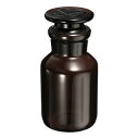 PATIKIL 125mL 培地ボトル 1個 丸型 広口グラス 保存瓶 アンバーキャップ付き ラボ ホーム用 アンバー