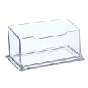 PATIKIL 105x45x40mm 名刺入れ アクリル 1スロット デスクトップ名カードの表示 オフィスデスク用 クリア