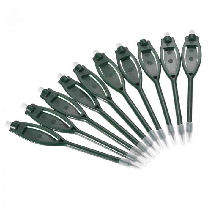 PATIKIL ゴルフ得点鉛筆 消しゴム付き 長方形クリップ プラスチック 2Hマーカーペン スポーツゲーム 会..