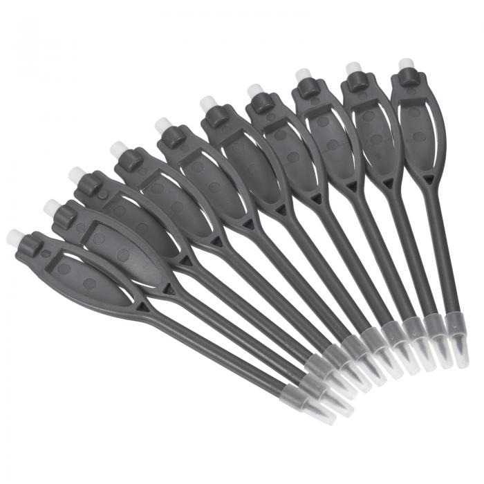 PATIKIL ゴルフ得点鉛筆 消しゴム付き 30個 楕円形のクリップ プラスチック 2Hマーカーペン スポーツゲーム 会議用 グレー