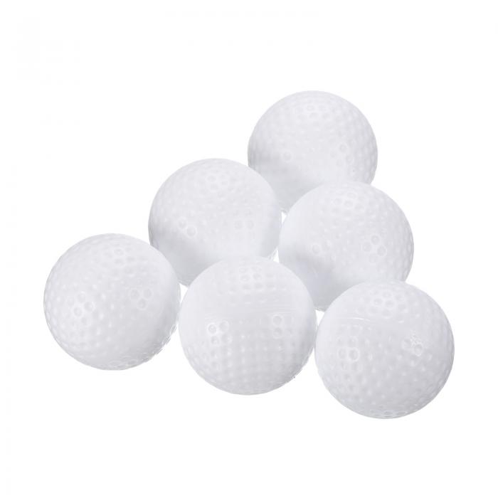 PATIKIL ゴルフ練習ボール 16個入り プラスチック 外径41mm 中空 フライト トレーニング 屋内 屋外 スイング 練習用 ホワイト