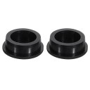 uxcell 2個入り 黒 プラグホール 40-41.3 mm/1.57-1.63" 穴に適用するゴムボタンプラグ