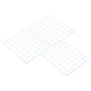 PATIKIL 40x30cm ワイヤーグリッドパネル 3個 ウォールグリッド 装飾 パネルボード 写真 ピクチャー ディスプレイの装飾 ハンギングオーガナイザー ホーム オフィス用 ホワイト