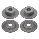 uxcell 卓上研削盤軸座金フランジ 32mm OD x 13 mm ID 炭素鋼 ツール 部品 卓上研磨機 4個入り