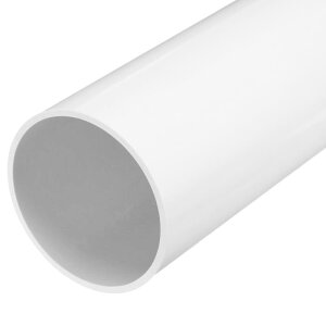 uxcell PVC硬質ラウンドパイプ101.6mm内径110mm外径500mm白色高衝撃用水道管 クラフト 装飾 ケーブルスリーブ