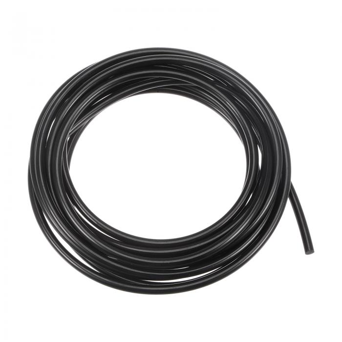 uxcell ポリウレタンラウンドベルト 4.5 mm直径 9.84ft 3 M長さ 平滑面 PUウレタンベルト 駆動伝達用 黒(4)