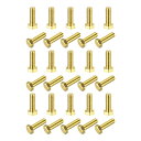 uxcell 真鍮六角ボルト M5x16 mm 全ねじボルト グレード4.8 ソリッドブラス六角ボルト 機械ネジ 30個(4)