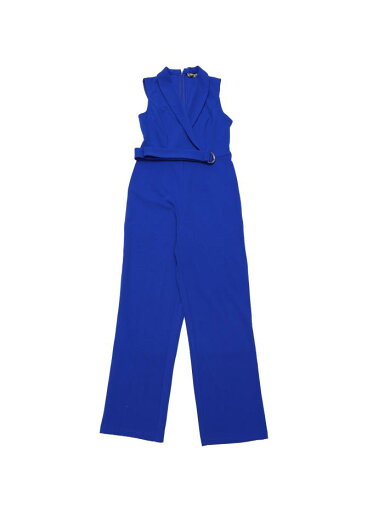 Allegra K ジャンプスーツ ロンパース オールインワン サロヘ?ット クロップドパンツ 無地 ノースリーブ Vネック オフィス ベルト付き レディース ロイヤルブルー L Allegra K ジャンプスーツ ロンパース オールインワン サロヘ?ット クロップドパンツ 無地 ノースリーブ Vネック オフィス ベルト付き レディース ロイヤルブルー L