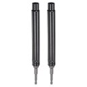 uxcell 超ロング中空ソケット 14 mm x 200 mm ディープウェルインパクトナットドライバー 六角シャンクパワードリルアダプター 2個