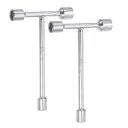 uxcell 三方レンチ 10 mm 12 mm 14 mmソケット Tハンドル 自転車修理 カーDIY用 2個