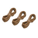 uxcell レザーコード 5 M 2.6 mm フラット スエード ストリングストリップ 財布 ハンドバッグ 靴ひも DIY工芸品 ブレスレット作り用 カーキ...