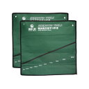 uxcell スパナマネージャ 10ポケット 470mm x 450 mm キャンバス リールバッグ ツール バッグ ラック メトリックラベル付き 2個入り