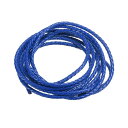 uxcell レザーコード 2 M 3 mm直径 編みこみ ストリングストリップ 財布 ハンドバッグ 靴ひも DIY工芸品 ブレスレット作り用 ネイビーブルー