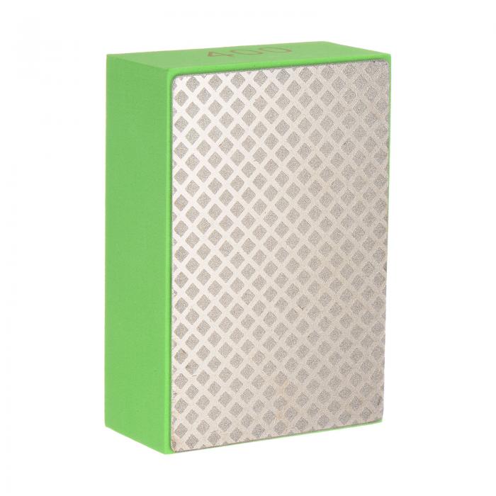 uxcell ダイヤモンド研ぎ石 400グリッツ 90 mm x 60 mm メッシュ粒子 砥石研ぎ器 研削盤 高硬度スポン..