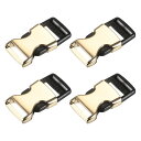 uxcell クイックサイドリリースバックル - 調節可能 シームレスクリップ ベルト 留め金 荷物 ストラップ バック 53 mm x 24mm x 9mm ...