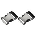uxcell クイックサイドリリースバックル - 調節可能 シームレスクリップ ベルト 留め金 荷物 ストラップ バック 71mm x 45mm x 13 mm...