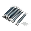 uxcell メタル内部フレックスフレーム 90 mm ハンドバッグヒンジばねクリップ コイン バッグ 裁縫 巾着 DIY用 20個