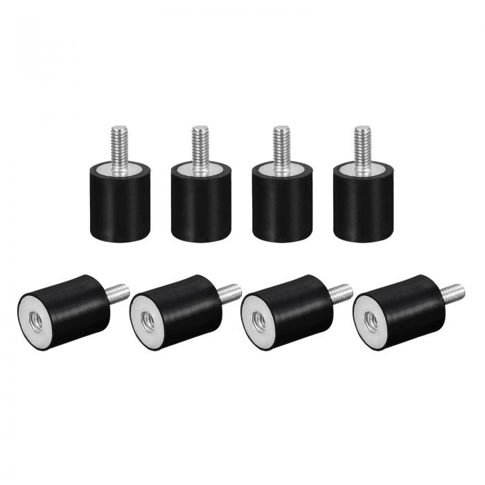 uxcell ラバーマウント M4 オス/メス 防振装置 ショックアブソーバー ガレージモーター 空気圧縮機 カ..