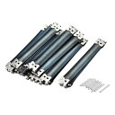 uxcell メタル内部フレックスフレーム 100 mm ハンドバッグヒンジばねクリップ コイン バッグ 裁縫 巾着 DIY用 10個