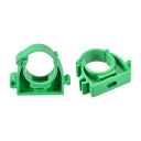 uxcell 20 mm直径パイプクランプクリップ PPR水ホース継手チューブホルダー 給水用 ロック付き グリーン 12個入り