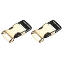 uxcell クイックサイドリリースバックル - 調節可能 シームレスクリップ ベルト 留め金 荷物 ストラップ バック 53 mm x 24mm x 9mm ...