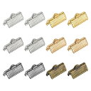 uxcell リボンクリンプクランプエンド 13 mm ブックマークピンチコードエンドクラスプ DIYクラフトメイキング用 6アソートカラー 300個