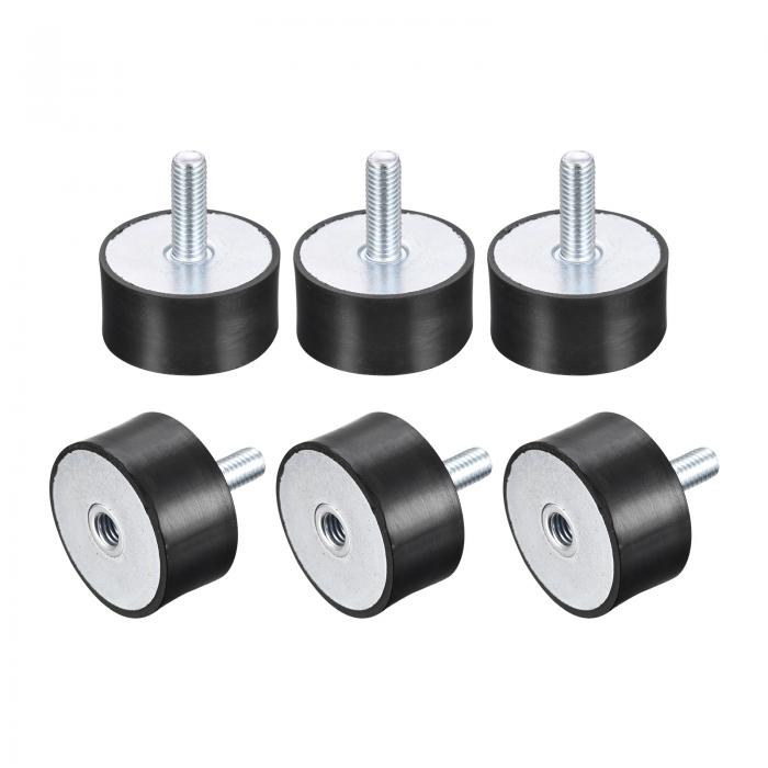 uxcell ラバーマウント M8 オス/メス 防振装置 ショックアブソーバー D40 mmxH20 mm ガレージモーター ..