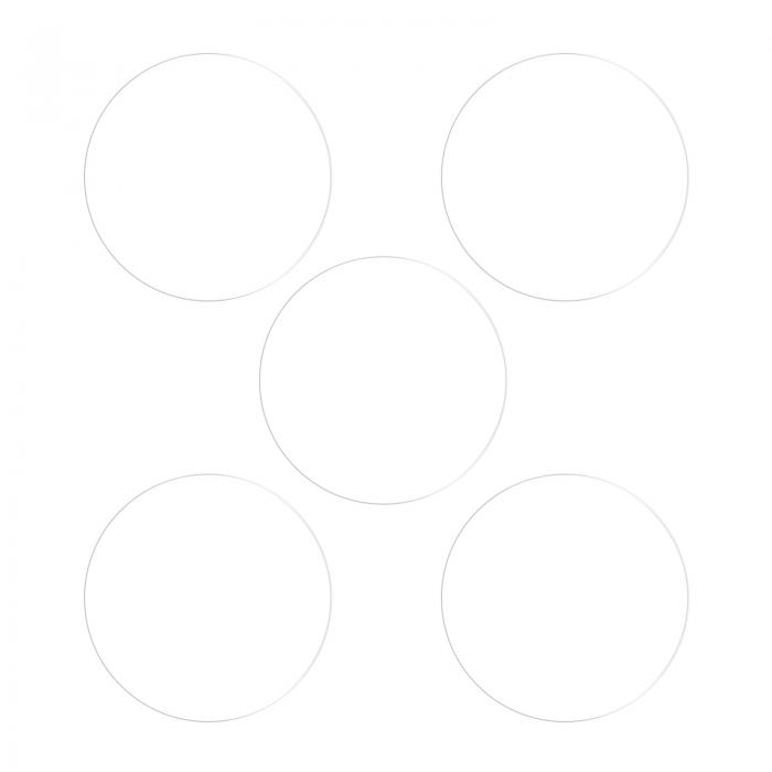 uxcell 時計ガラススクリーンプロテクター 23 mm ソフト PET指紋防止 高解像度 HDクリア ラウンド スマートウォッチスクリーン保護フィルム 5個入り